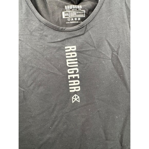 Rawgear Mens Black Tank Top Size XXL New Model #RG317 - Picture 4 of 5